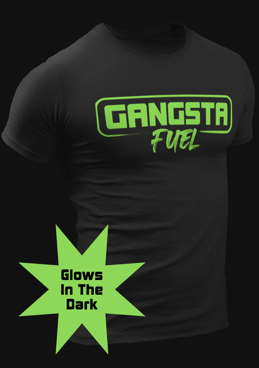 Gangsta Fuel Tee (Black + Neon Green logo)